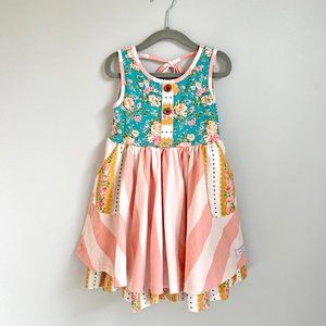 Sweet Honey sleeveless dress with pockets, size 5Y